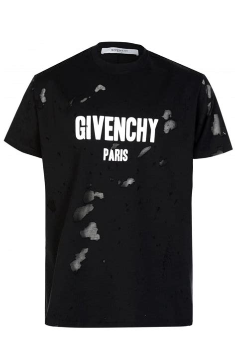 givenchy t-shirt heren sale|givenchy distressed t shirt.